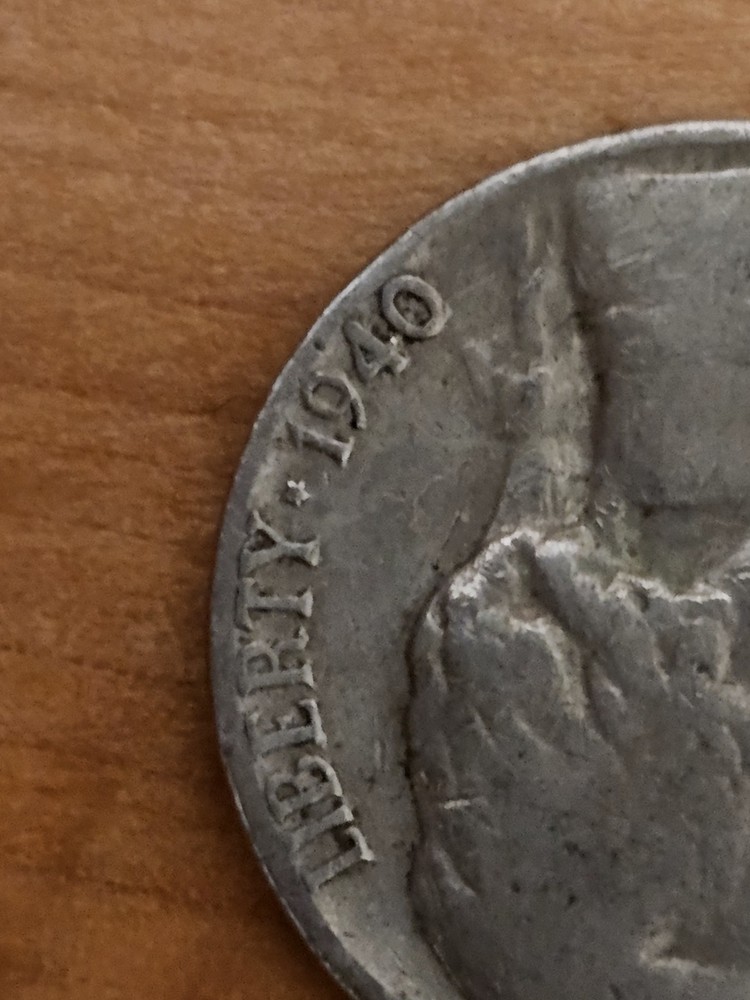 1940 Error Nickel Coin