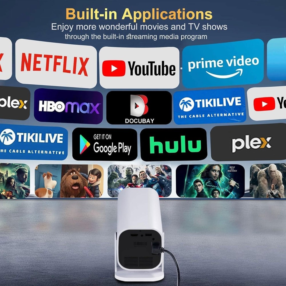 Electric Focus & 210° Rotation Mini Projector