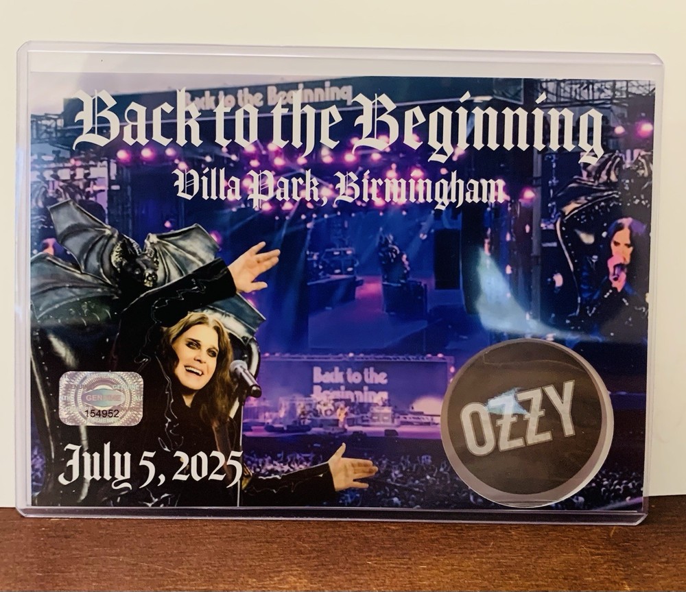 Ozzy Osbourne Rare Last Concert Memorabilia Back to the Beginning