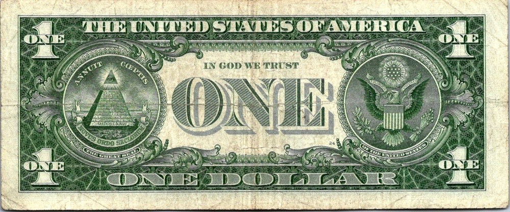1957 $1 Silver Certificate Star Note Fr. 1619* VF