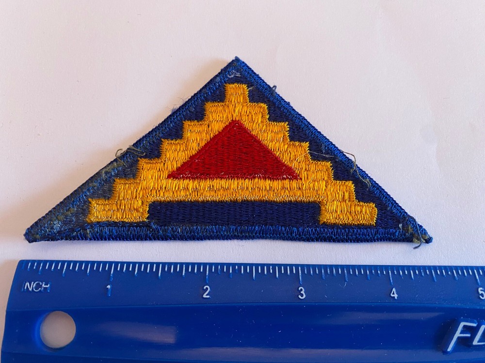 US Army 7th Army Triangle Red Blue Yellow Patch INV5509