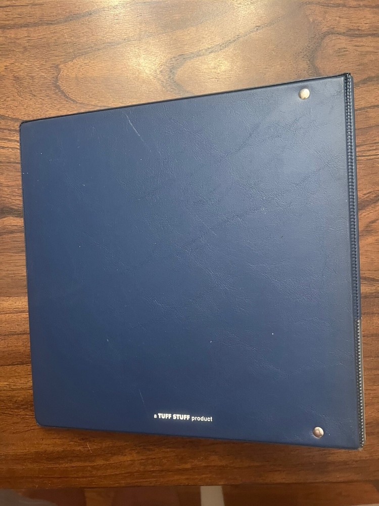 Tuff Stuff 3” Blue Baseball Card Binder