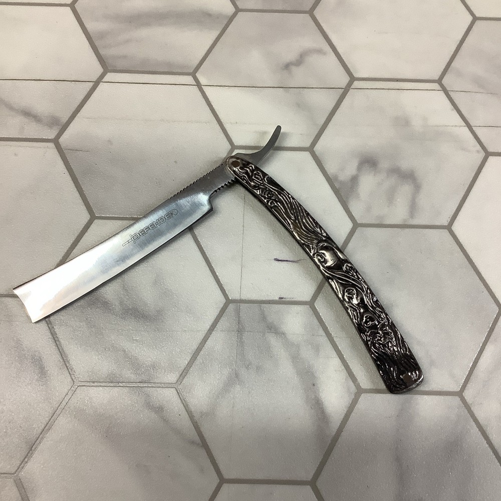 Descender Straight Razor with Ornate Handle