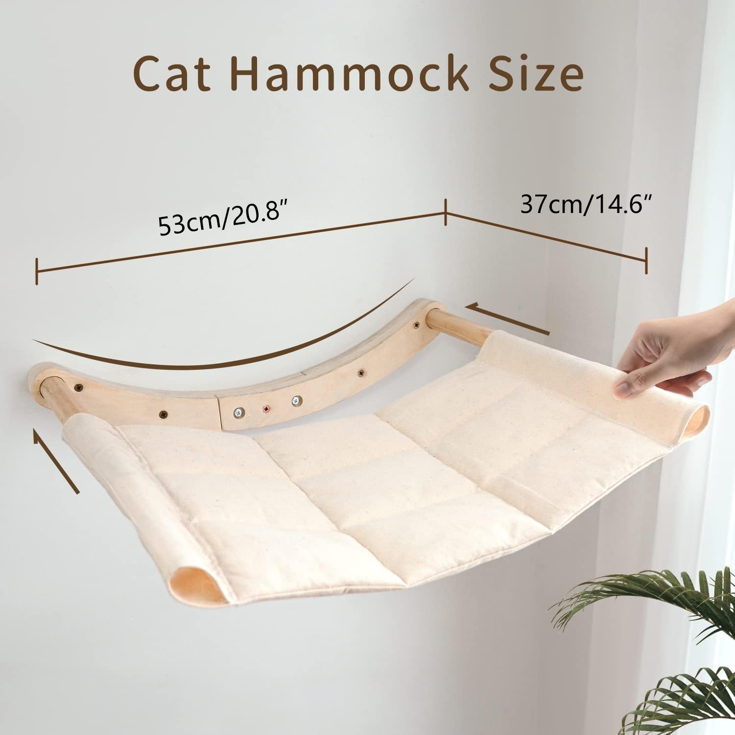 Cat Hammock Wall-Mounted Cat Bed Cat Climbing Wall Cat Furniture for Indoor Cats