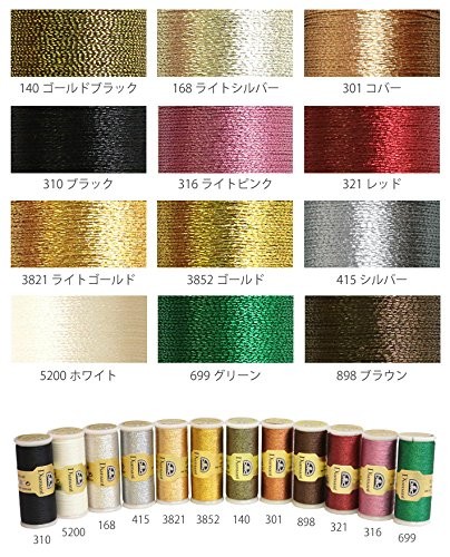 Diamant Metallic Needlework Thread, 38.2Yard, Ebony