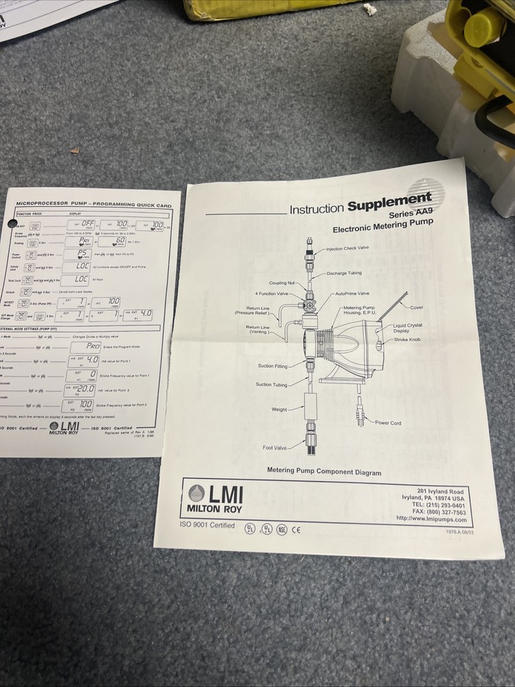LMI Milton Roy. AA951-498si