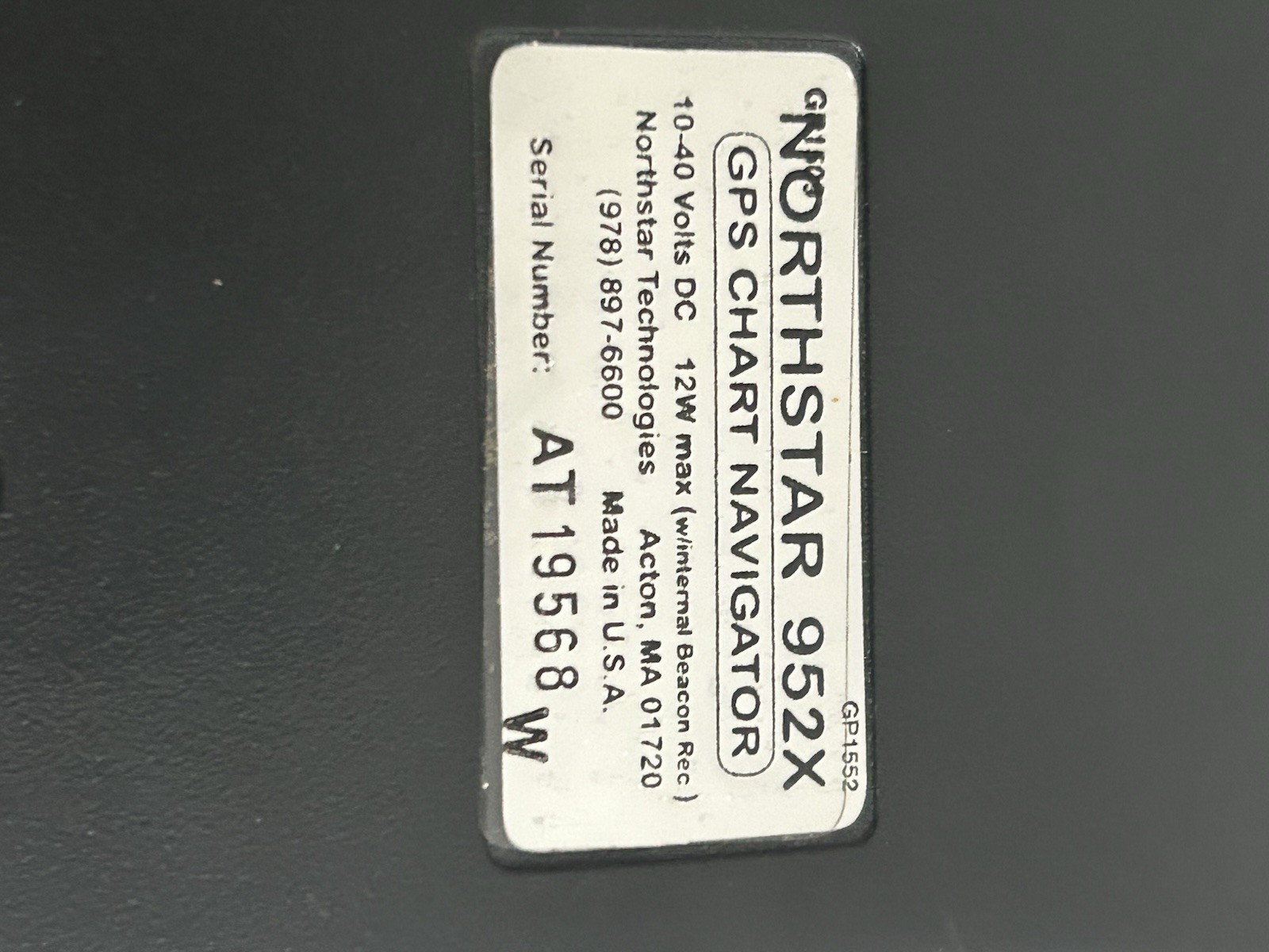 Northstar 952X GPS Chart Navigator W/ Cable & Chard Card