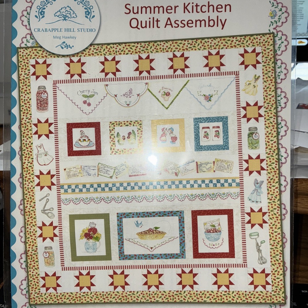 SUMMER KITCHEN #11 QUILT ASSEMBLY~ pattern~ CAH- pre-owned OOP