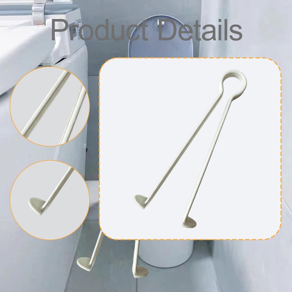 Trash Picker Pickup Tool Multifunctional White Ergonomic Handle Lightweight