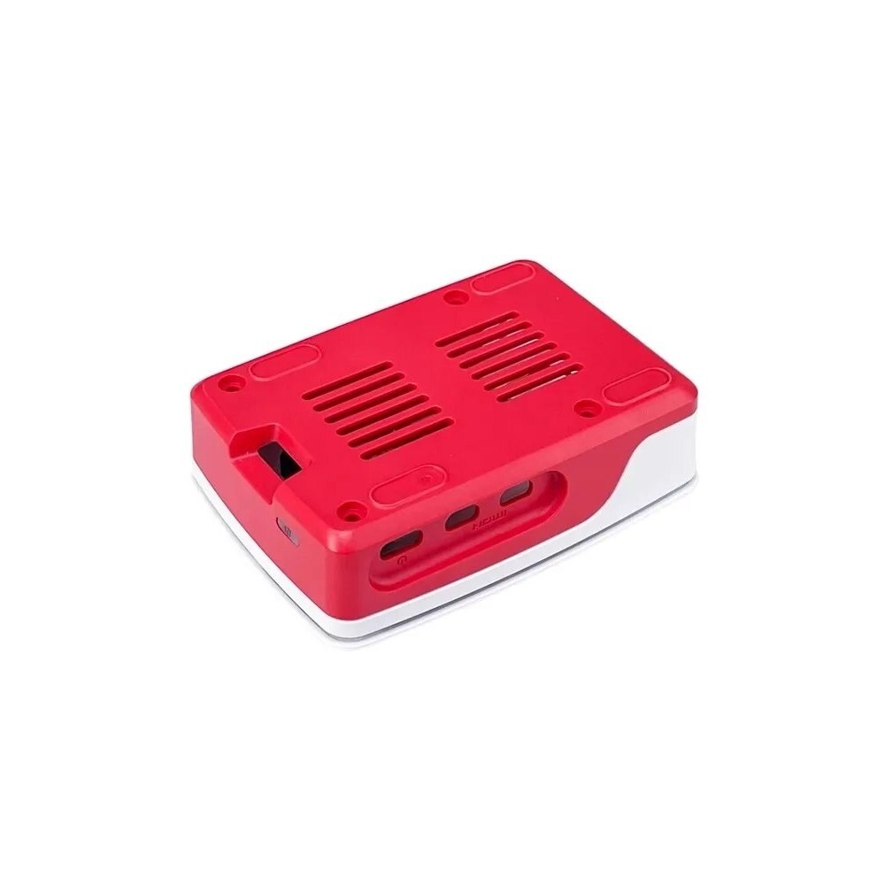 Raspberry Pi 5 Official Case Red White with Temperature Controlled Cooling Fan