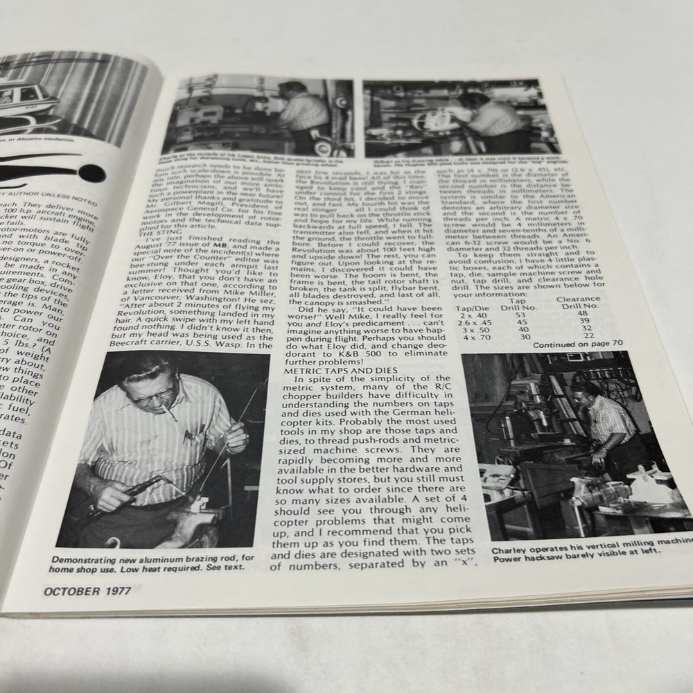 Vintage Model Builder Magazine October 1977