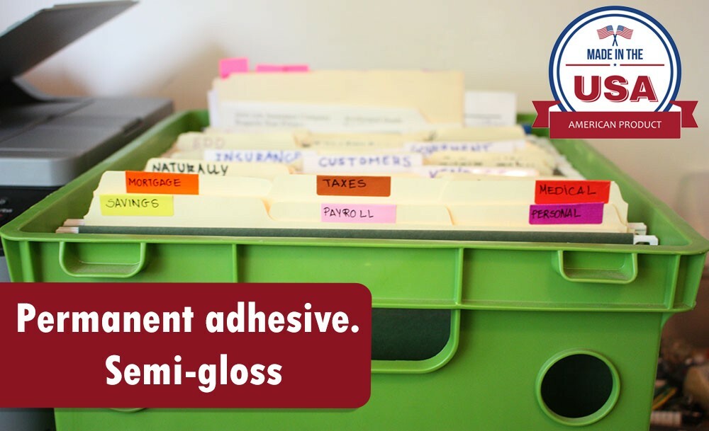 Rectangle Coding Labels For Marking Office File 1.57" x 0.75" Stickers 640 Pack