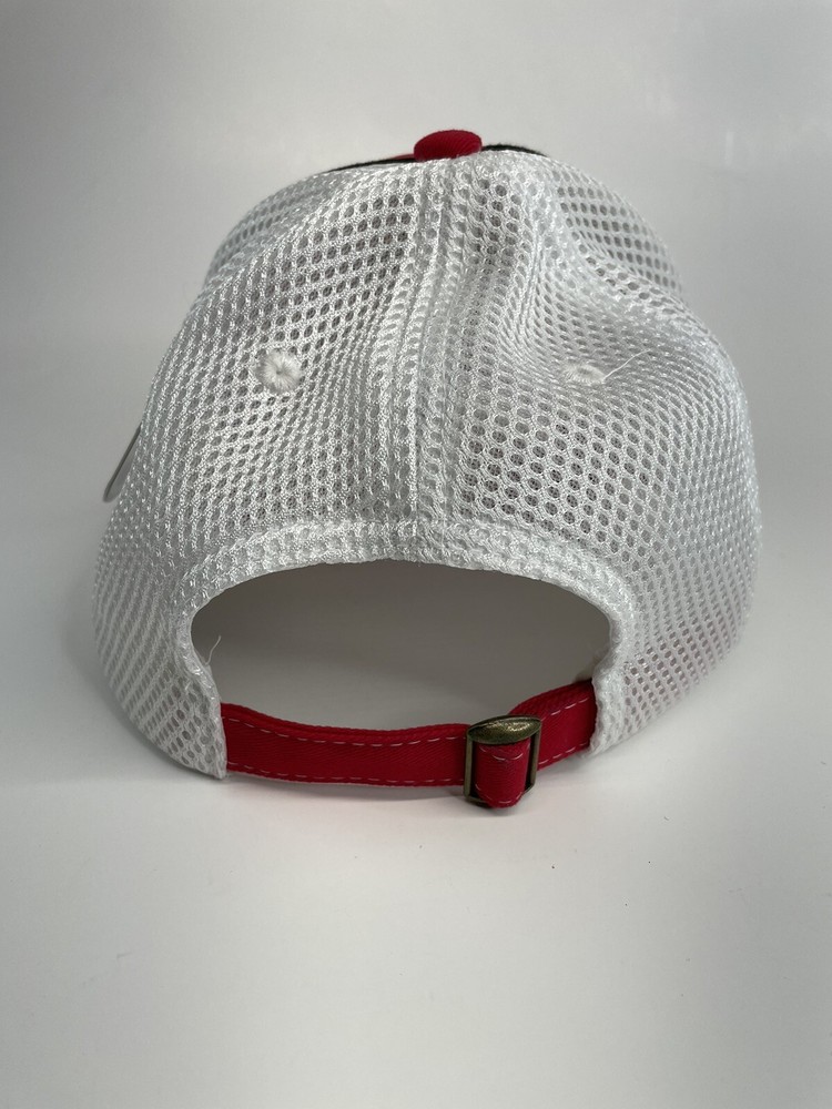 Semo Seniors Golf Cap Hat Red Mesh Adjustable NEW