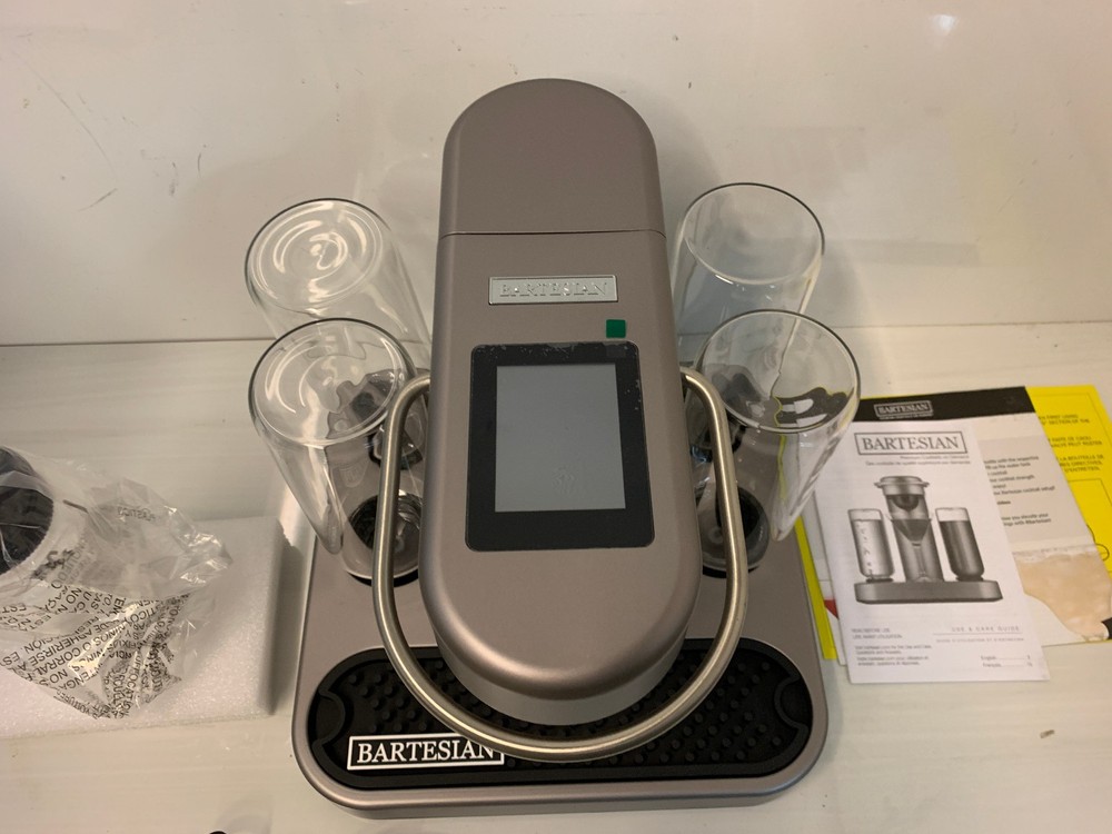 Bartesian Premium Cocktail Maker Model 55300 Silver Home Bar Drink Machine