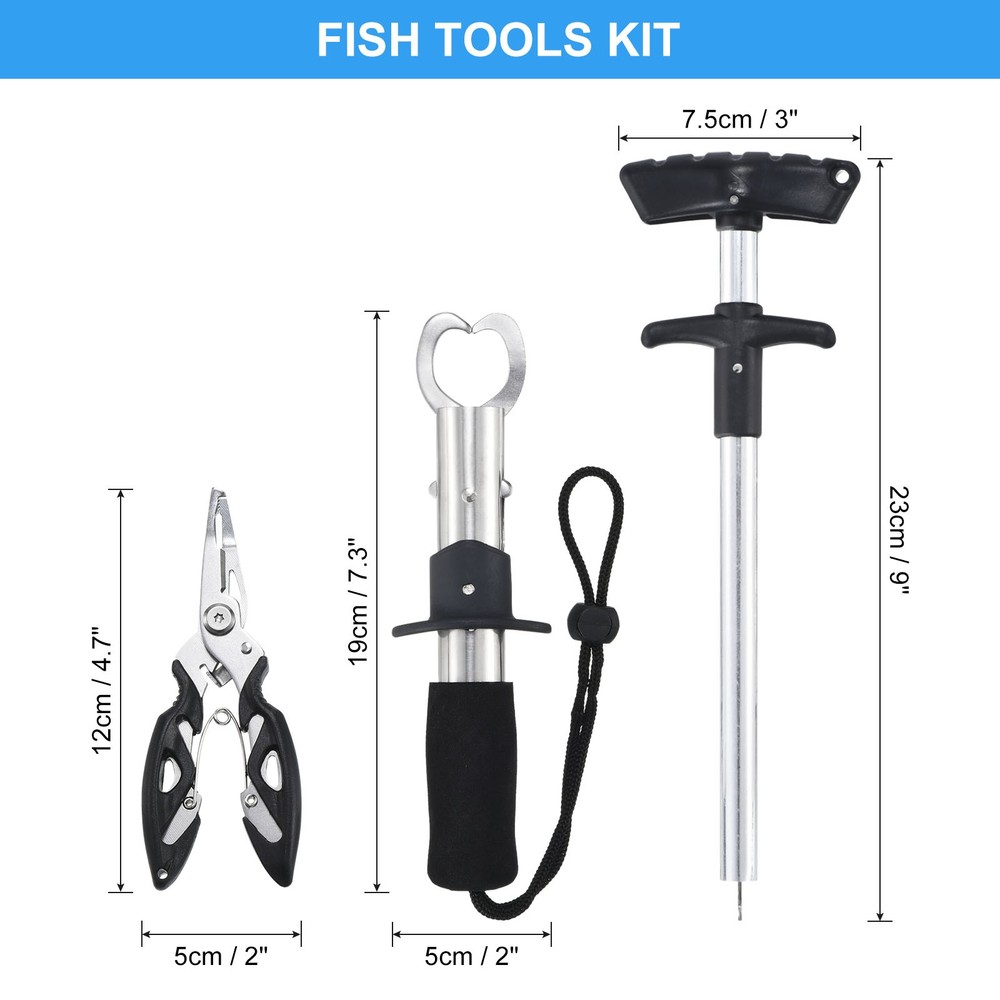 1Pcs 3 in 1 Fishing Tool Kit Fish Hook Remove set