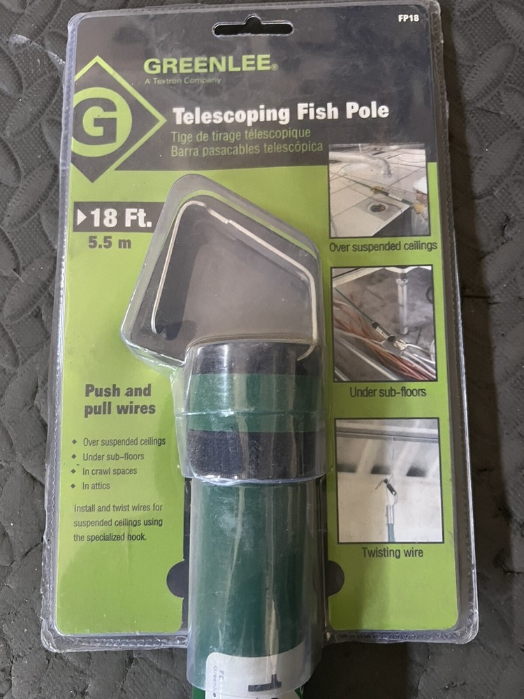 GREENLEE FP18 Telescoping Fish Stick,18 Ft.