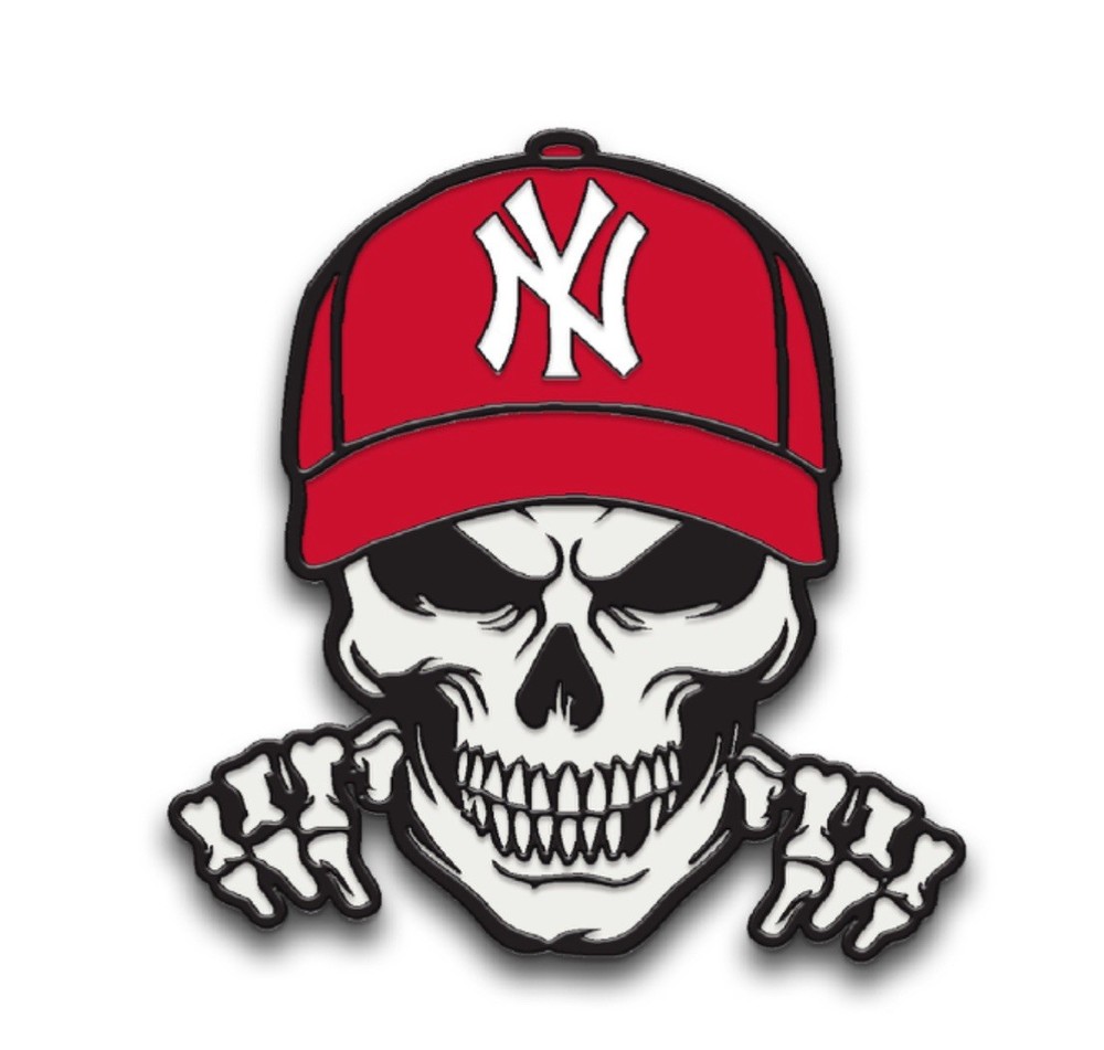 NY SKULL Enamel Pin