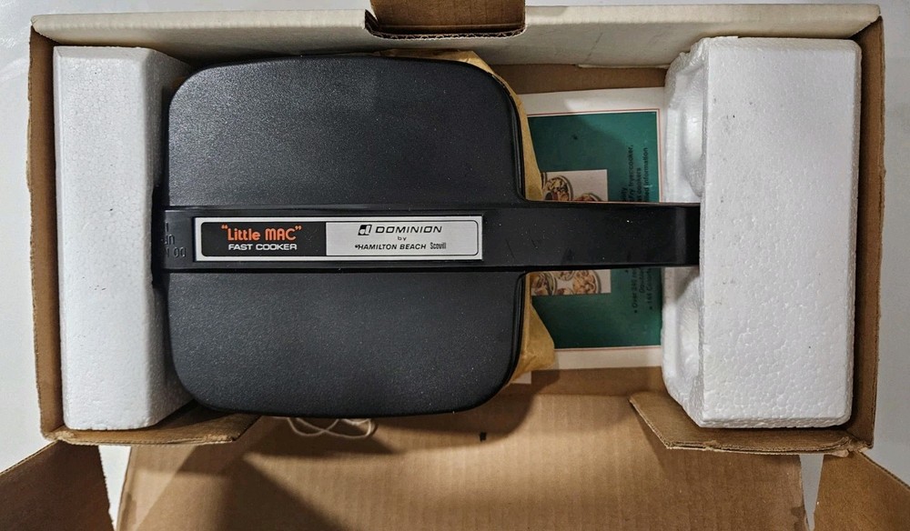 LITTLE MAC 60 SECOND BURGER MACHINE Dominion Hamilton Beach Open Box