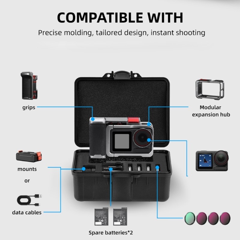 Adventure Ready Camera Case Featuring Removable Shoulder Straps And AntiScratch