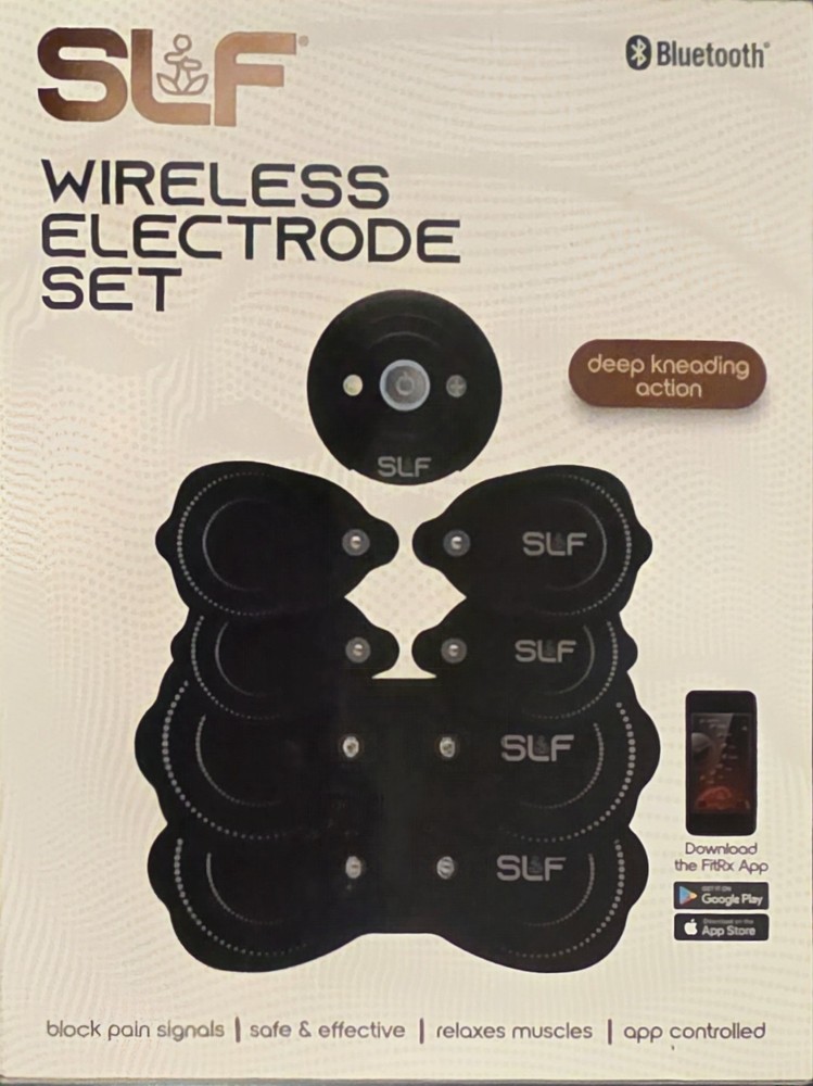 Wireless TENS Unit Electrode Pads Combo Set – 8-Pack Multi-Size Black