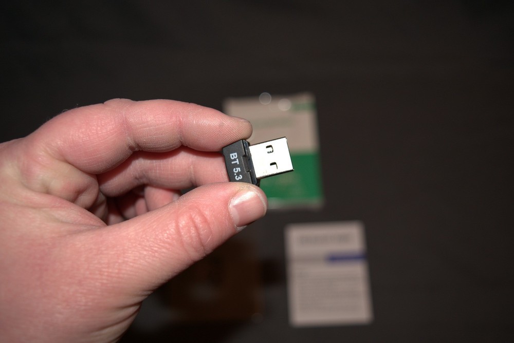 Bluetooth 5.3 USB Adapter for Desktop PC, Plug Play Mini Dongle Receiver Tr...