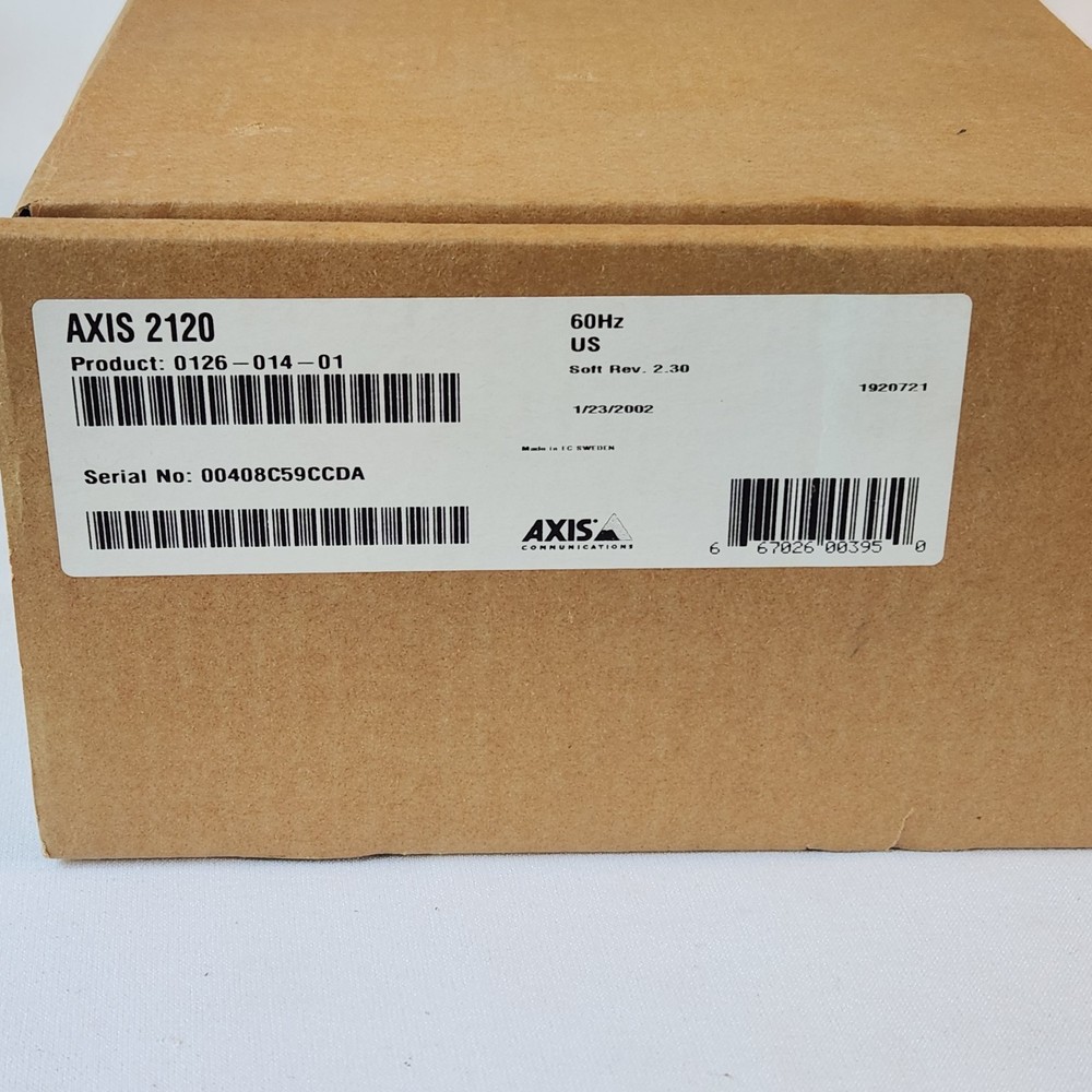 Axis 2120 IP Network Web Security Surveillance CCTV Camera & Lens