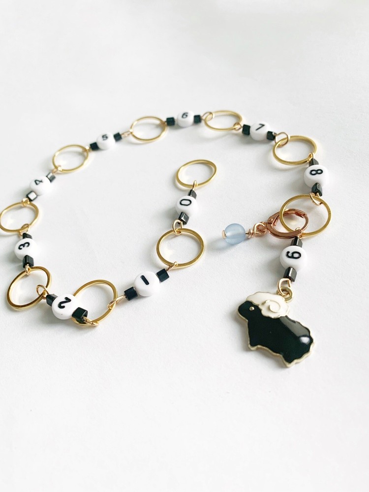 Sheep chain row counter for knitting