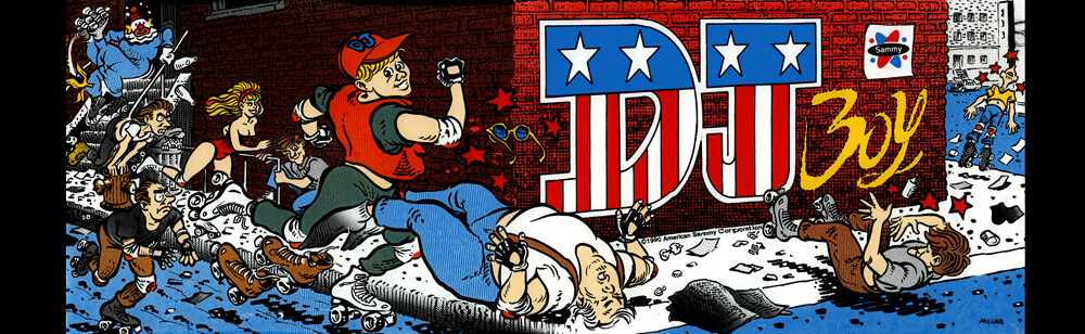 DJ Boy Arcade Marquee 26" x 8"