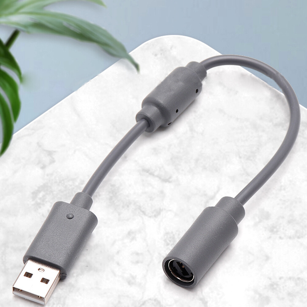 6PCS USB Breakaway Dongle Cable Cord Adapter For Xbox 360 PC Wired Controller
