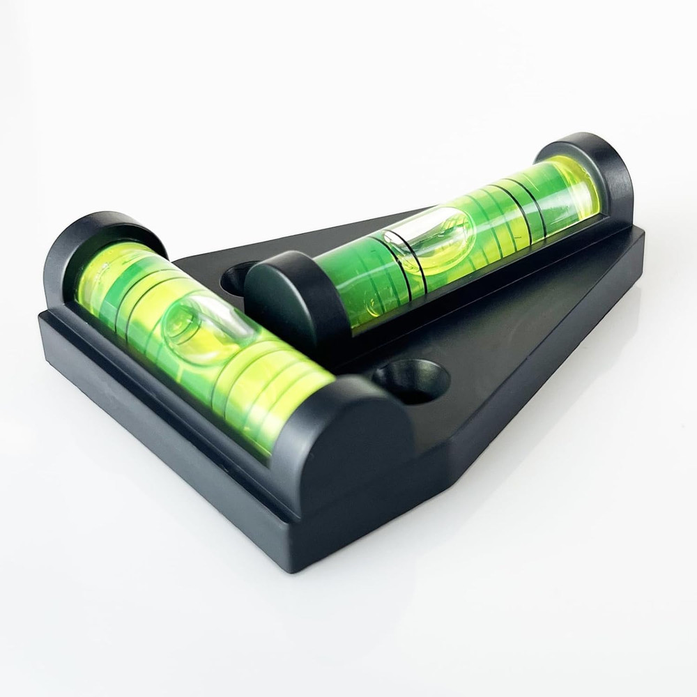 Magnetic RV Bubble Level, Mini Self-Adhesive T Type Small Leveler Indicator for