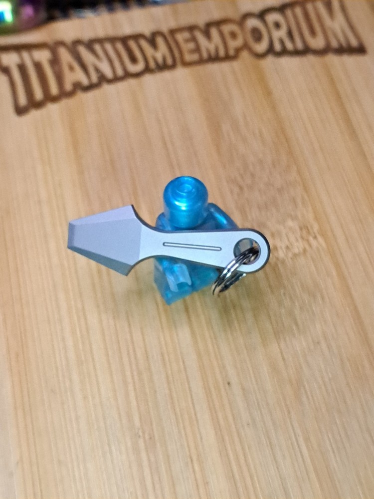 Mini Titanium Keychain Pry Bar