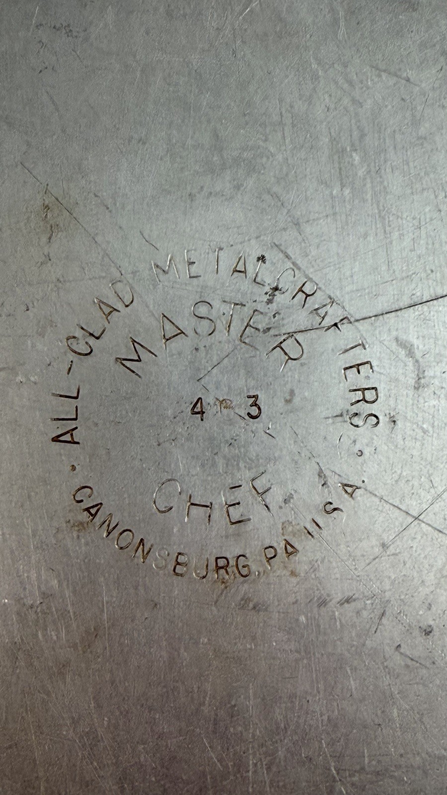 ALL-CLAD 3 Qt 11" Saute Pan Original MASTER CHEF 403 Stainless Vintage *No Lid*