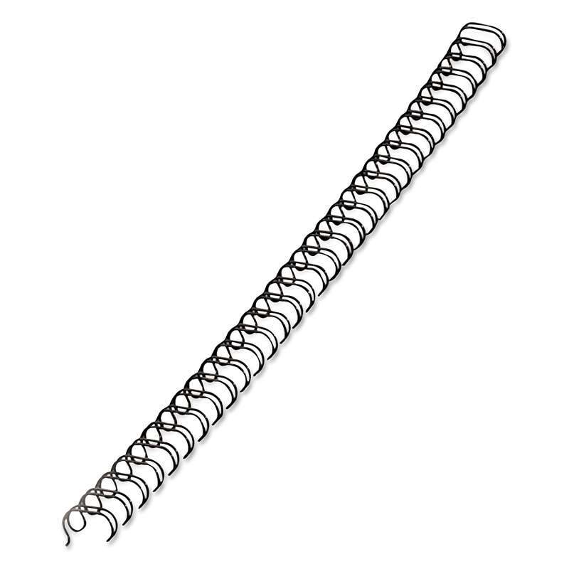 Fellowes� Wire Bindings, 1/4" Diameter, 35 Sheet Capacity, Black, 25/Pack