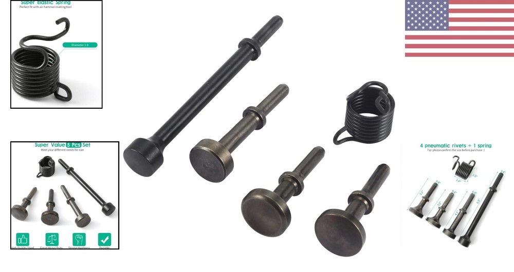 Heavy-Duty Durable Versatile Smoothing Pneumatic Air Hammer Chisel Bits Kit