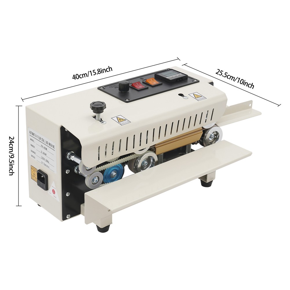 Automatic Continuous Sealing Machine Horizontal Band Sealer Heat Bag Sealer 600W