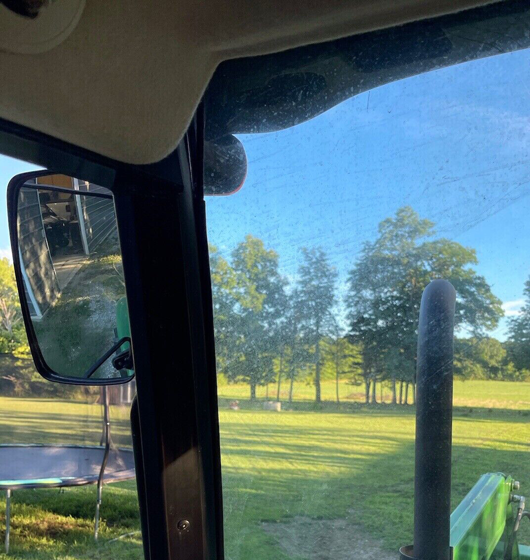 Left +Right Rearview Mirror Set Fit For John Deere 5000 & 6000 Series Tractors