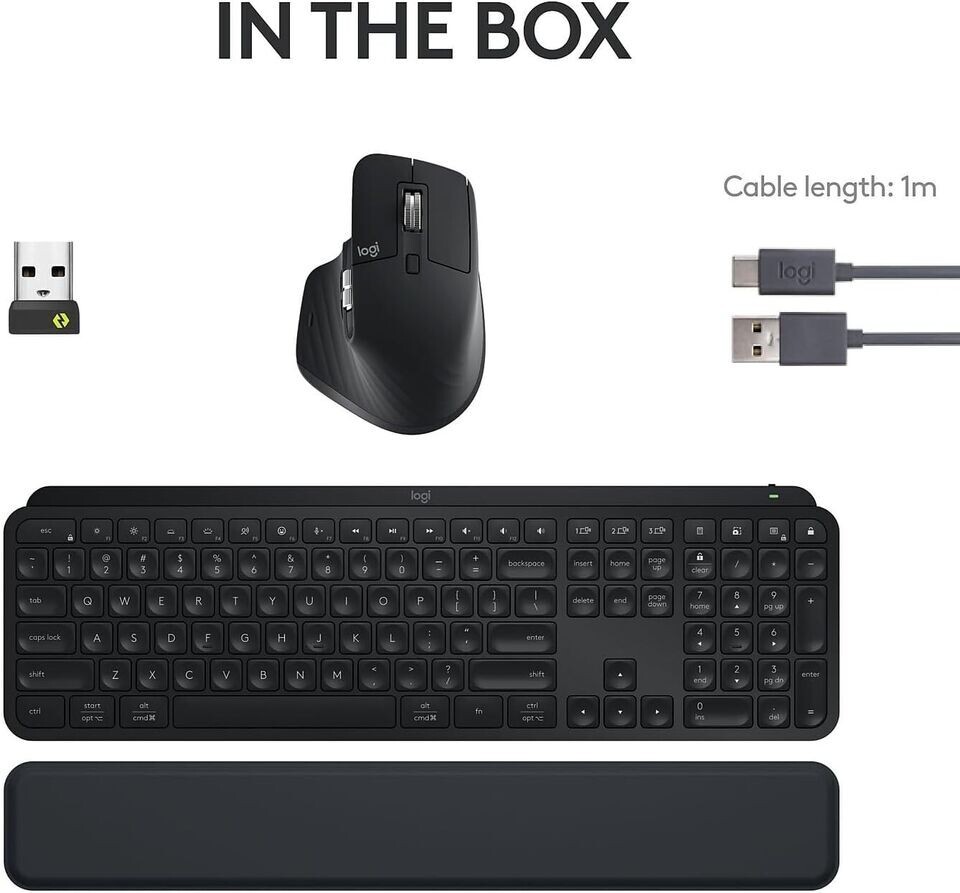 Logitech MX Keyboard & Mouse Combo w/ Palm Rest
