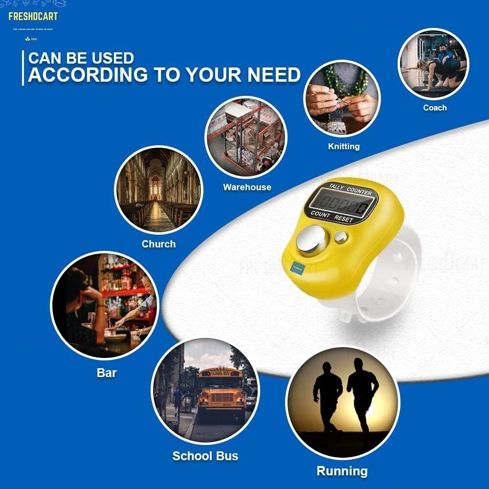 Electronic Finger-Ring Tasbih Counter Islamic Subha خاتم التسبيح