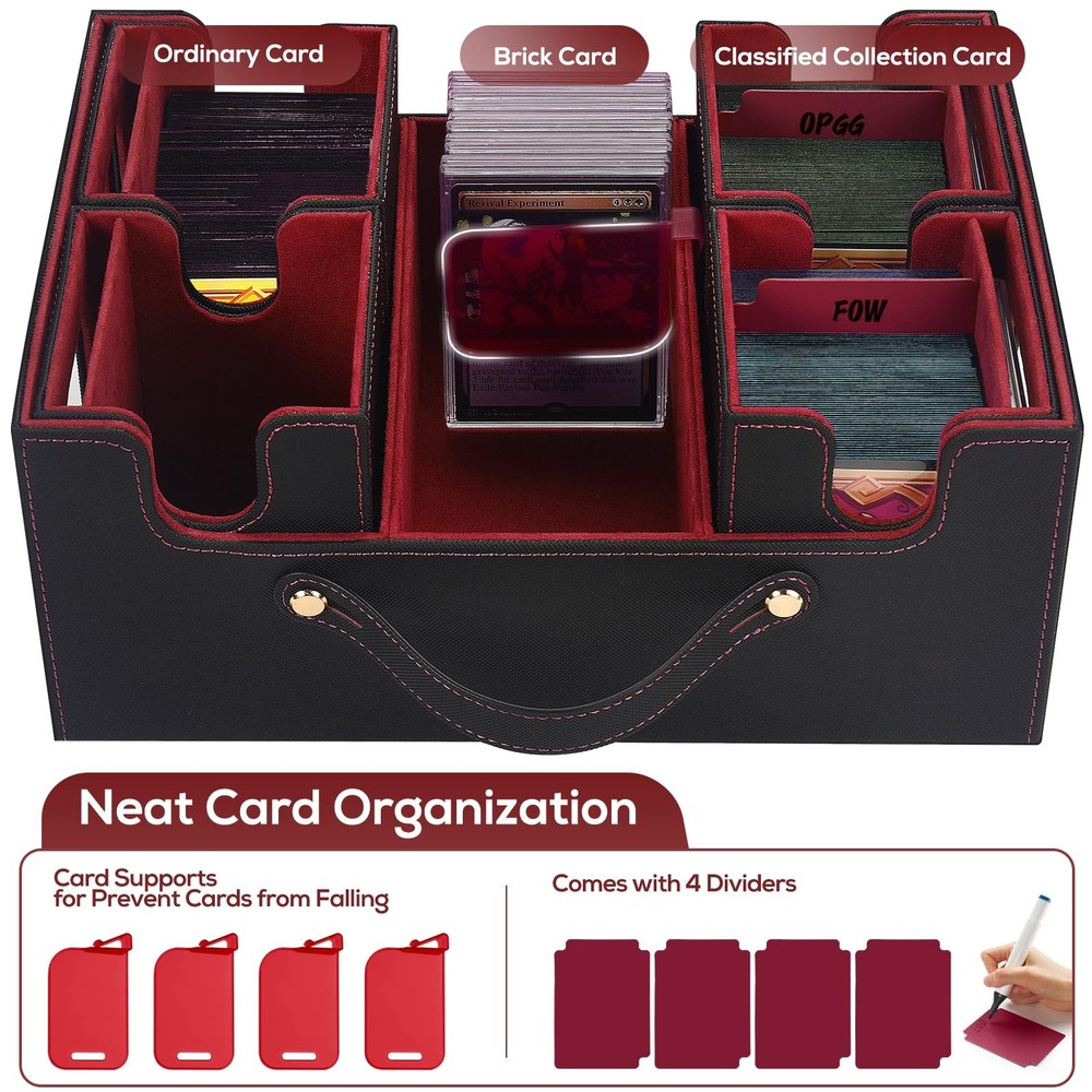 Trading Card Storage Box for MTG, MTG commander deck box，Multi-purpose Deck C...