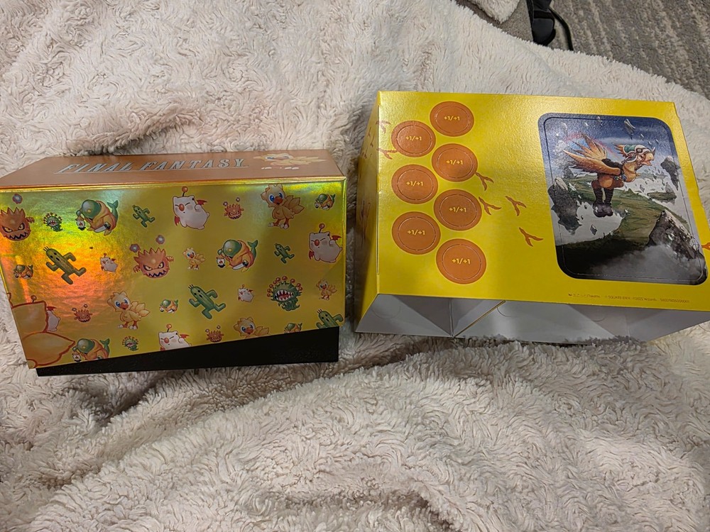 MTG Final Fantasy Chocobo Empty Bundle Box with Cardboard Cut Out