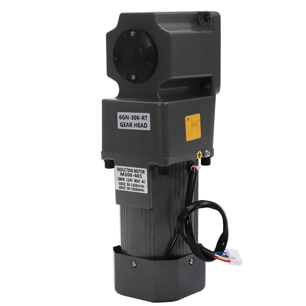 110V 200W Adjustable Speed Reversible AC Gear Reduction Motor with Controller