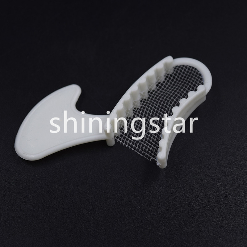 50 Pcs Dental Bite Registration Disposable Impression Trays 5 Types Net Bottom