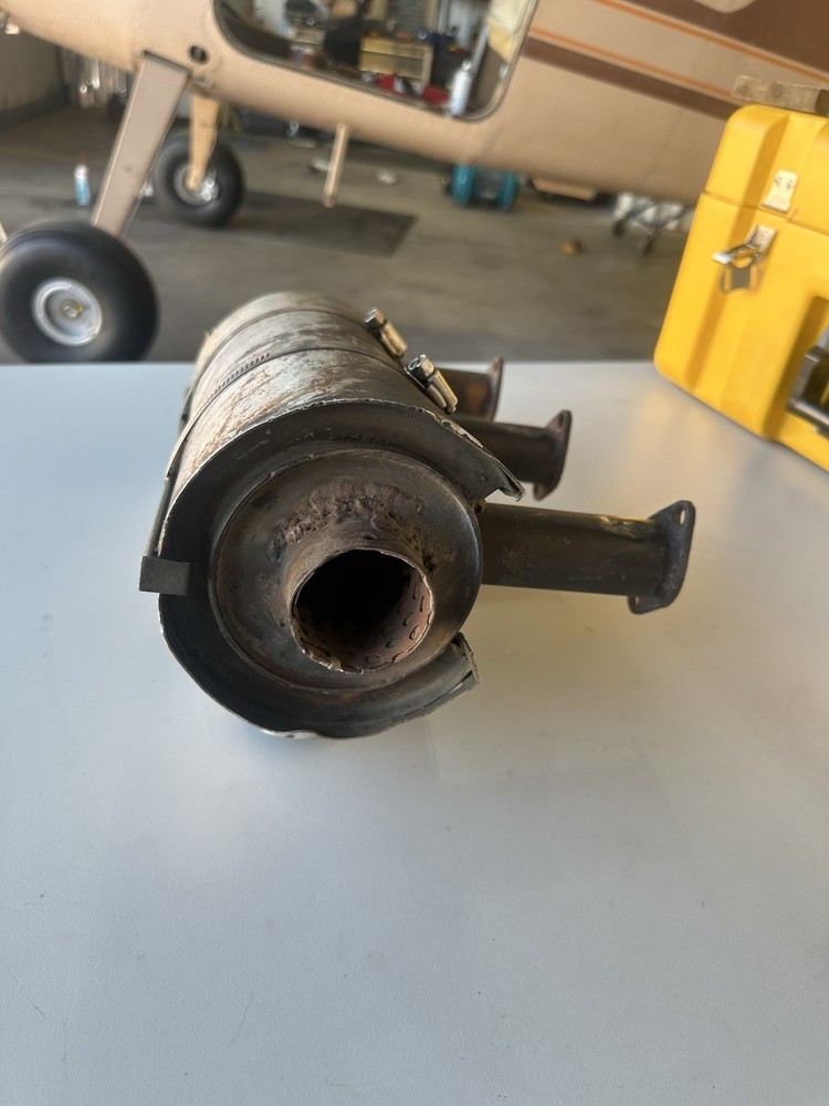 Continental O-300 modified muffler