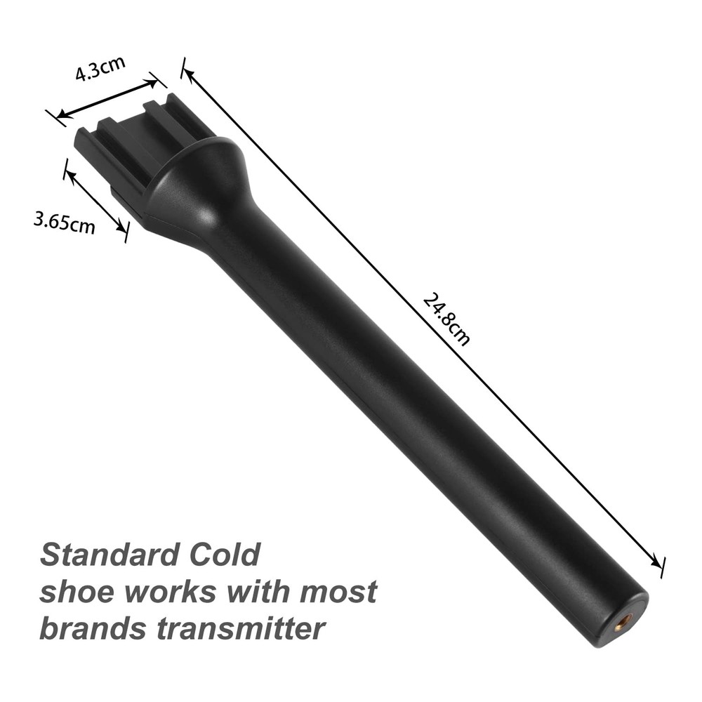 CaTeFo Microphone Interview Handle GO Handheld Adapter with Black