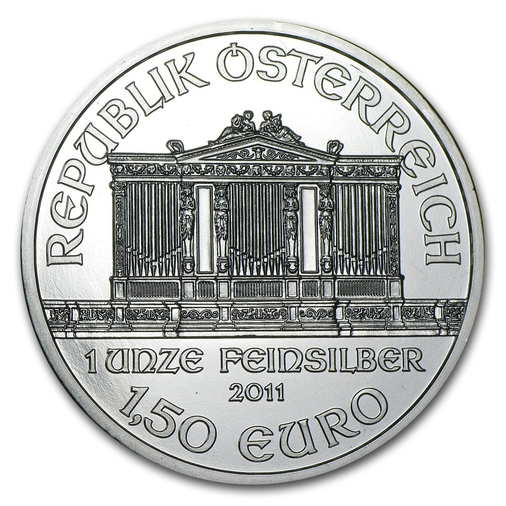 2011 Austria 1 oz Silver Philharmonic BU