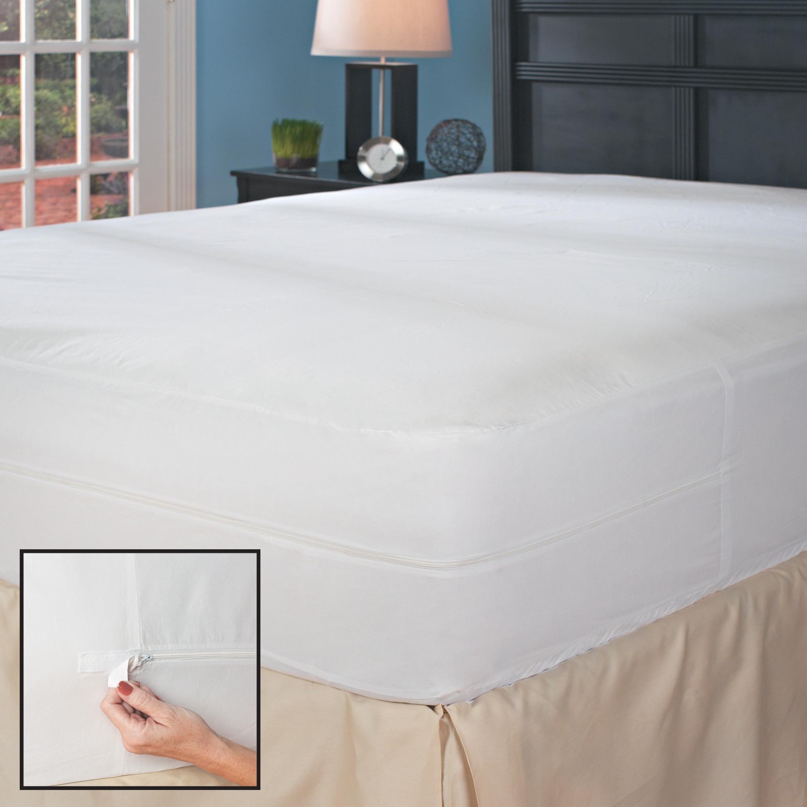 BEST SELLER! Bed Bug PROTECTOR Soft Lux FABRIC ~ Allergen Zipper MATTRESS COVER