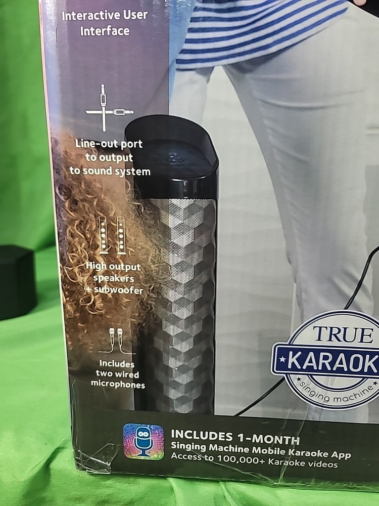 Premium Wi-Fi Karaoke System 7'' Touchscreen Singing Machine - Two Mics Complete