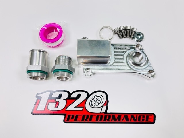 1320 K-Series Upper Coolant Housing Straight Inlet & AN fitting For K20Z3 K24 V1
