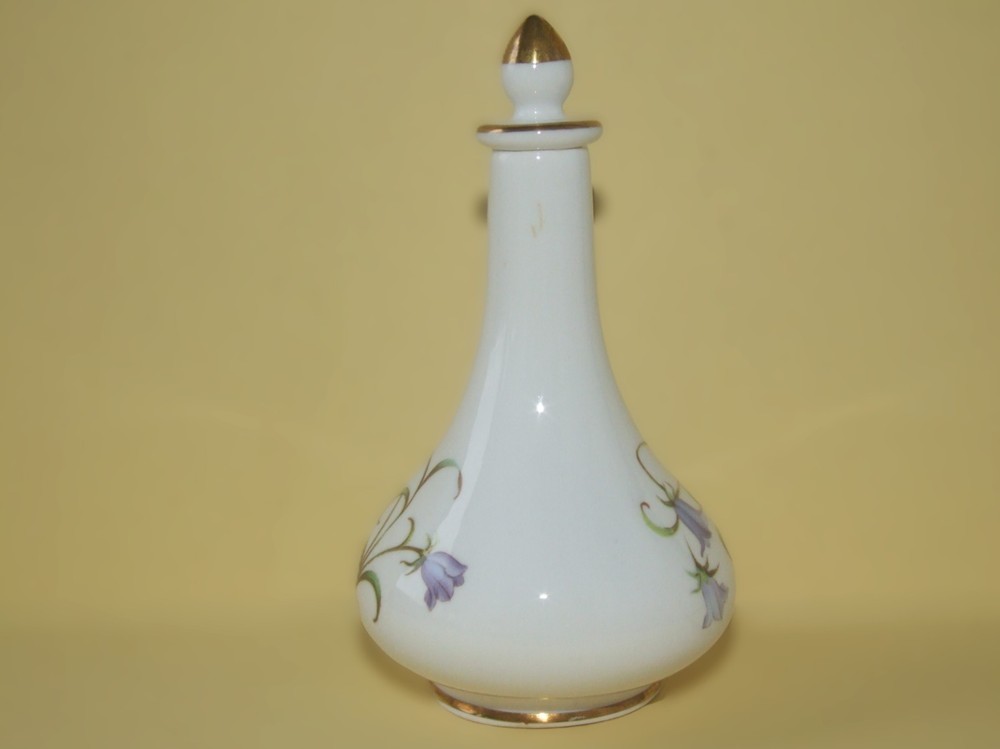 A Spode Campanula Perfume Bottle with Lid