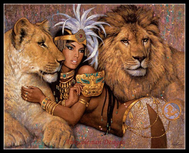 Lioness - DIY DMC Chart Counted Cross Stitch Patterns Needlework Embroidery